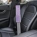 Amooca Soft Faux Fur Universal Fit Seatbelt Cover Car Truck SUV Airplane Seat Belt Shoulder Pad for Carmera Backpack Straps Neck Cushion Protector 2 Pack 10.5in Light Lavender