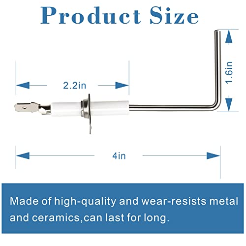 Furnace Flame Sensor Rod 62-23543-01 Replacement for Rheem, Ruud, WeatherKing, Thermal Zone, DuroGuard Furnace Replacement Ignitors 62-2354301, 6223543-01, 622354301 LUXRILIX