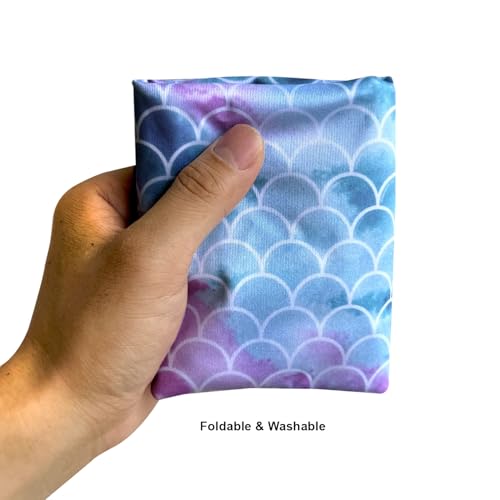 Image of Cute Hanging Car Trash Garbage Bag 100% Leakproof Waterproof Multipurpose for Car Back Front Seat Console with Hanging Strap (Mermaid)