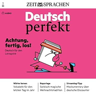 Deutsch perfekt Audio - Deutsch für den Lernsprint. 1/2022 Titelbild