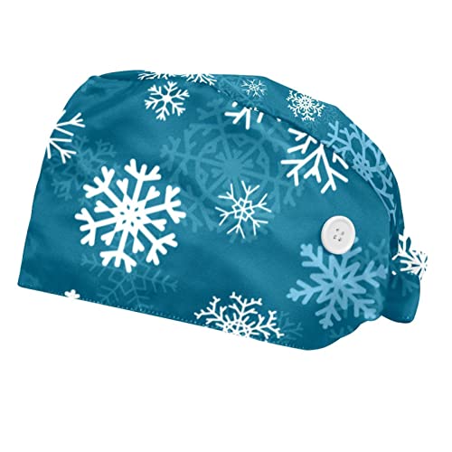 Chapeaux de travail flocons de neige pour hommes et femmes en lot de 2