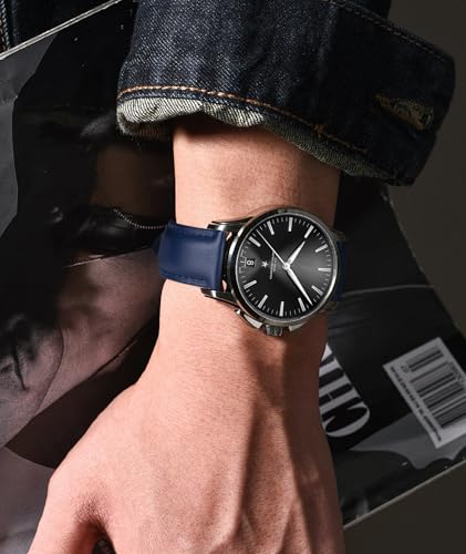 Image of BINLUN Leather Watch Bands Quick Release Premium Calfskin Replacement Watch Strap Multicolors Watchbands for Men Women 12mm 14mm 16mm 18mm 19mm 20mm 21mm 22mm