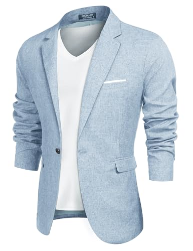 COOFANDY Herren Blazer Sakko Dünne Elegante Leicht Stretch Sportsakko...