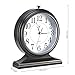 Auafanzy Retro Mantel Décor Desk Clock, 10-inch Vintage Table Clocks for Fireplace, Easy to Read Clocks for Living Room, Bedroom, Office, Desktop Decoration (Black)