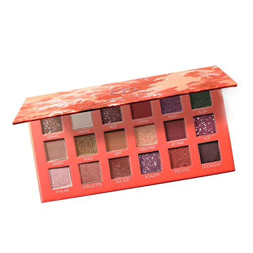 YUJR Palette de fards à paupières Maquillage, Palette de Maquillage Palette de fards à paupières 18 Couleurs, Palettes de Maquillage hautement pigmentées Couleur Longue durée, Texture Douce Palettes Cover