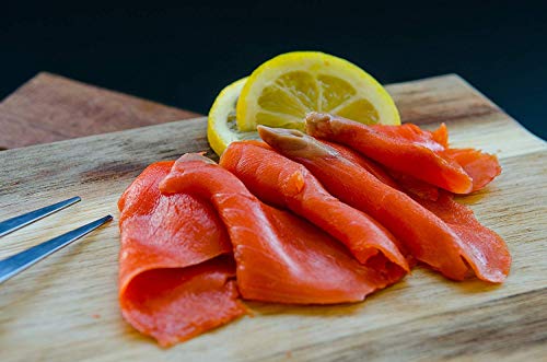 Smoked Salmon Wild Caught Sampler Gift Basket Gourmet Food Box Lox Candy Nuggets #TOP3