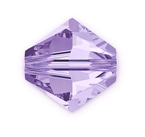 100Pcs Authentic Preciosa Faceted Bicone Crystal Beads 3Mm Violet Compatible With Swarovski Crystals #5301/5328 Pre-B304 #TOP10