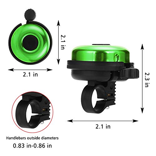 Classic Bike Bell, Aluminum Bicycle Bell, Loud Black-Right Hand Use-1 pack - Picture 33 of 253
