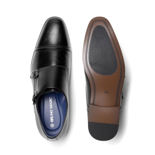 Image of Bruno Marc Men's Dress Loafer Shoes Monk Strap Slip On Loafers