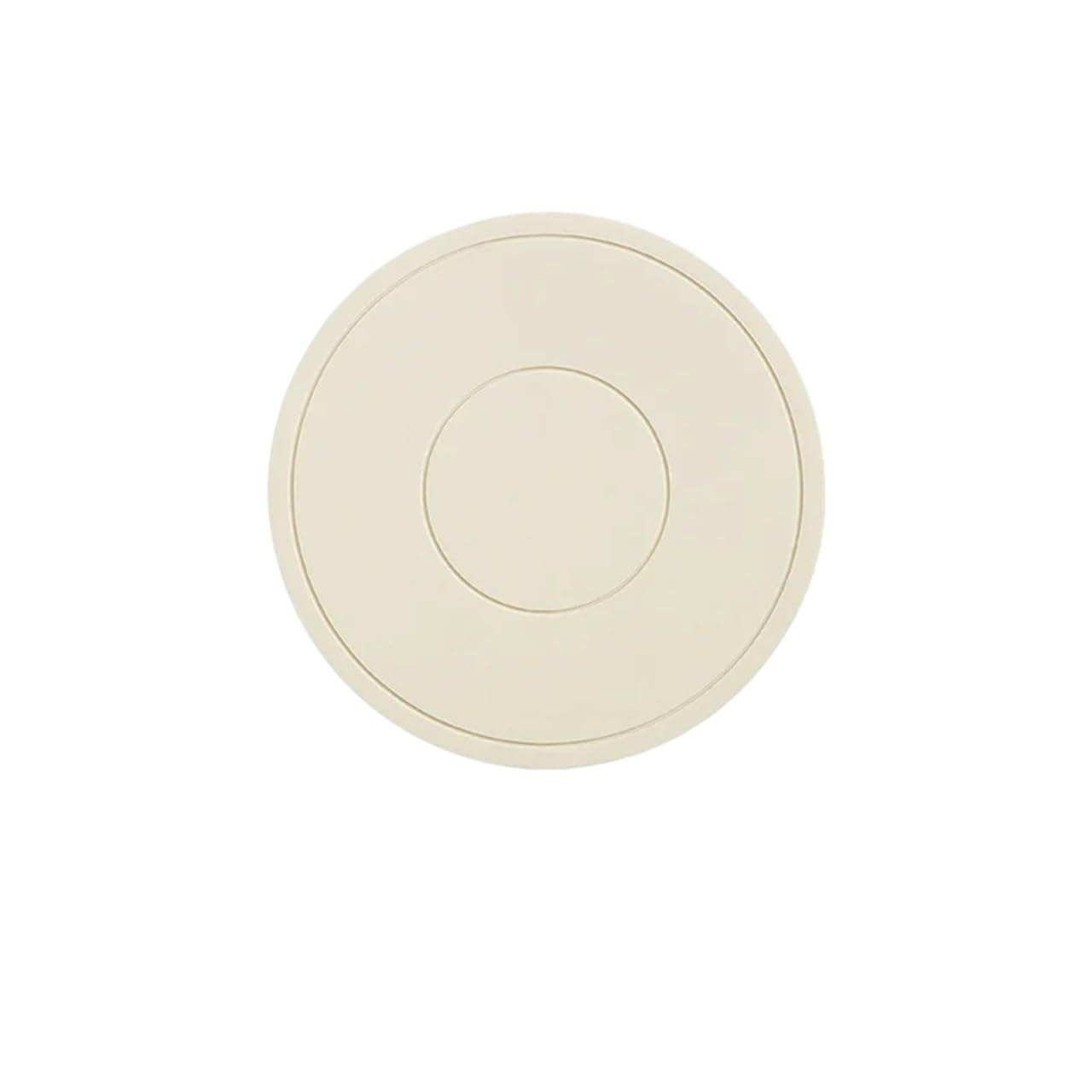 4pcs High Temperature Resistant Thickened Silicone Coaster Round Microwave Oven Mat Placemat Heat Insulation For Table(White)