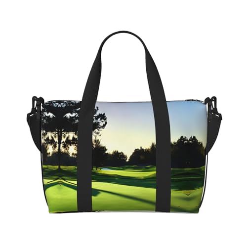 Golf Course print Travel Duffle Bag,Weekender Bags,Gym Duffel Bag,Luggage Duffle Overnight for Women Men2