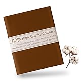 Brown Cotton Fabric for Sewing 59 Inch Wide Natural 100% Cotton Poplin Fabric by The Yard Soft Embroidery Cotton Material Apparel Cloth (Brown, 1 Yard)