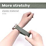 EverAct 18mm Braided Stretchy Nylon Watch Straps for Garmin Vivoactive 4S, 3S, Venu 2S/3S, Forerunner 255S/255S Music/265S - Soft Elastic Fabric Wristband - Image 4
