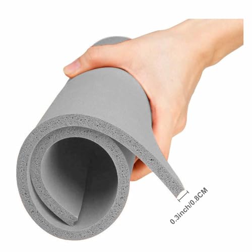 Foto von Tech-L 30,5 x 38,1 cm Silikon-Wärmepress-Pad-Matte, dickste hitzebeständige Silikonmatte für Wärmeübertragungsmaschine, Ersatz-Schaumstoff-Pad-Blatt (grau, 12 x 15 Zoll)