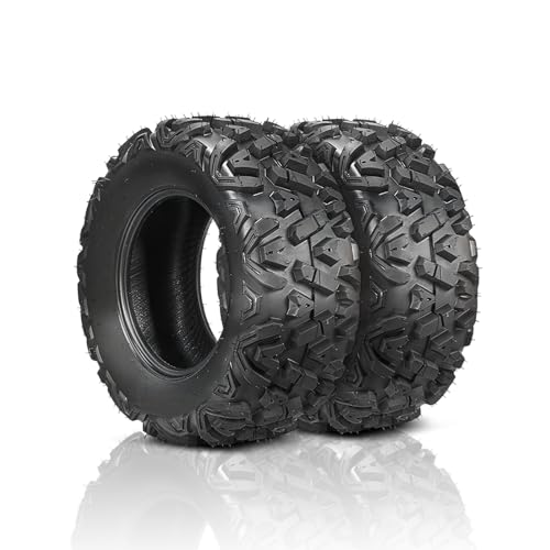 TUFFIOM 26x11-14 ATV Tires Set of 2 for All Terrains, Mud Sand Off-road ATV UTV Tire for Trail Vehicles, 6 PR, Deep Tread, Tubeless