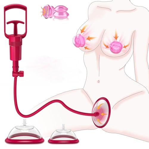 Pussy Pump Nipple Suckers Women Sex Toys Red Vagina Pump Clit Pump for Female to Enhance Sexual Pleasure UK Adult Sex Toys Games Nipple Clitoral Stimulator for Woman Couples Pleasure