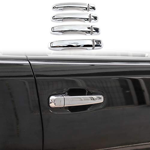 JeCar Car Exterior Door Handle Cover Trim for 2017-2020 Toyota 4Runner (Chrome)