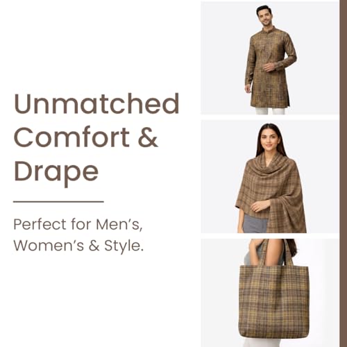 Image of Cotton Fabric Material for Men and women (5 Meter, Coffee), Solid