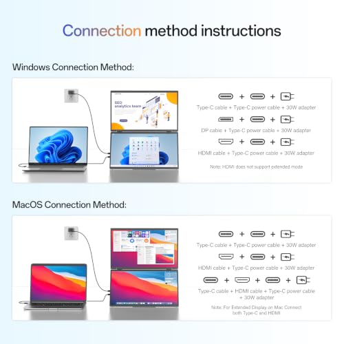 Image of InnoView 15.6 inch Portable Dual Monitor, 2K QHD (2560x1440), External Monitor