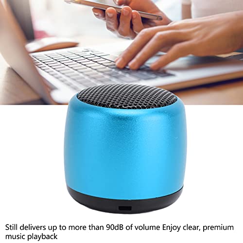 Image of Sanpyl Mini Bluetooth Speaker, Portable Speakers with HD Sound Heavy Subwoofer, USB Rechargeable Small Tiny Speaker for Outdoor Indoor (Blue)