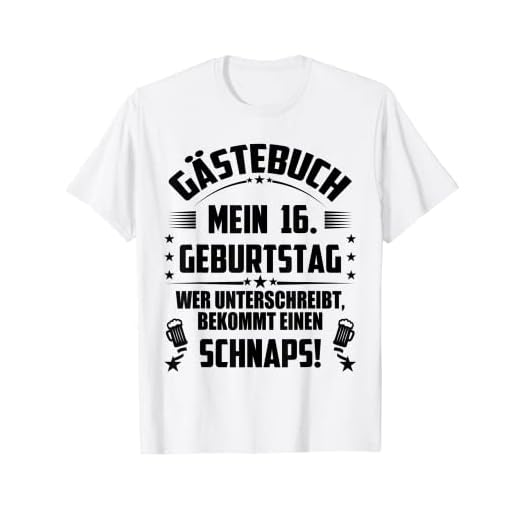 Libro de visitas de 16 cumpleaños para firmar divertido 16 años Camiseta