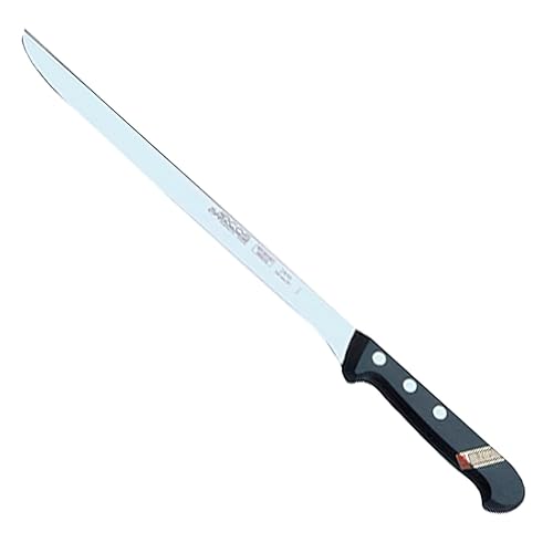 Miniatura 4 de Arcos Cuchillo afilado de acero inoxidable de 9 pulgadas. Cuchillo para cortar jamón y carne. Mango ergonómico de polioximetileno y hoja de 9.449