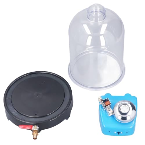 Image of Fabater Vacuum Jar with Base, Sound Physics Demonstration, Vacuuming Demonstration Hood Teaching Tools for Classroom Laboratory, Vacuum Jar Set, Easy