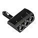 Produktbild fletion LED Zigarettenanzünder in Auto Ladegerät mit 120 W Super Power 3 Way Socket Port, klappbar, schwenkbar 90 Grad dreifach Steckdose Splitter 12/24 V DC Steckdose Splitter Car Power Adapter