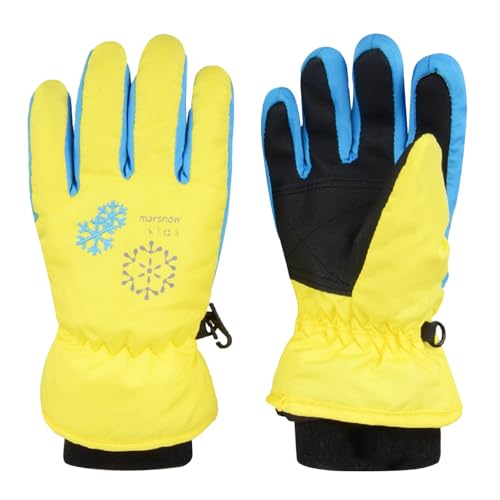 JEELAD Kids Ski Gloves, Warm Winter Snow Gloves for Boys Girls