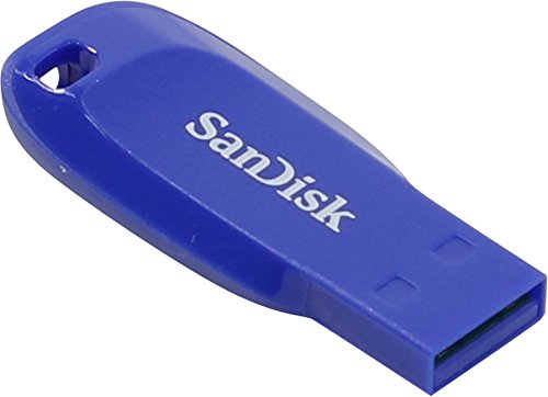 Image of SanDisk 64GB Cruzer Blade USB 2.0 Flash Drive Blue