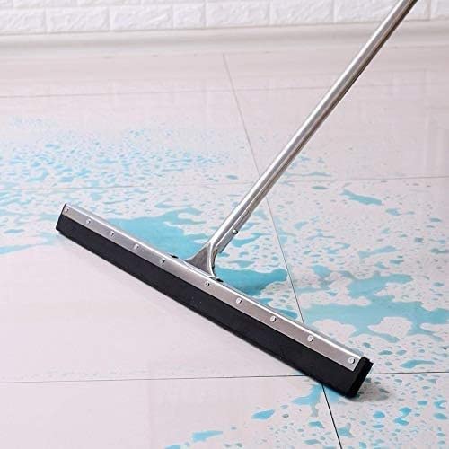 Rasqueta profesional de metal extra ancha de 75 cm con raspador de mango largo, ideal para ducha, baño, al aire libre, habitación húmeda y garaje, herramienta de limpieza resistente
