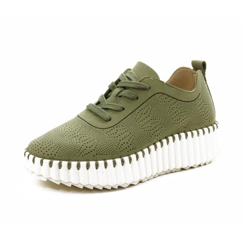 WALK & FLY - Zapato Casual 9837-KA para: Mujer Color: Kaki Talla: 40