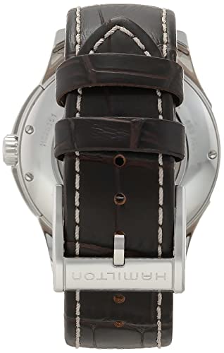 Hamilton Jazzmaster Viewmatic Swiss Automatic Watch 40Mm Case, Black Dial, Brown Leather Strap (Model: H32515535) #TOP2