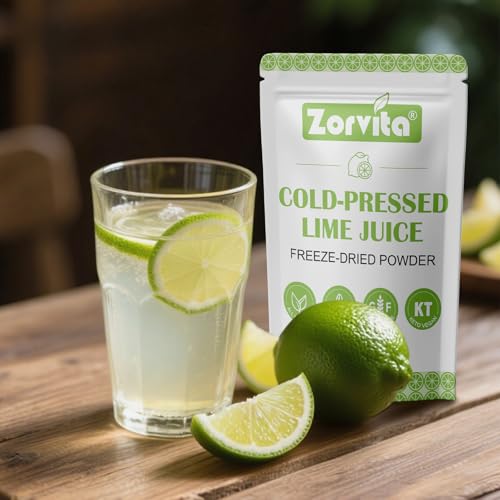 Zorvita Freeze-Dried Lime Juice Powder, Bold Tangy Flavor, Cold Pressed Fresh Lime No Additives or Fillers, Gluten-Free, Non-GMO 8.82 oz (250g) - Image 8