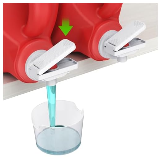 KMOUANTS [2 Pack] Laundry Detergent dispenser Nozzle Switch Holder, Upgraded Nozzles Switch Easily，detergent and softener accessories Fits Most Economic Sized Bottles、laundry room organization