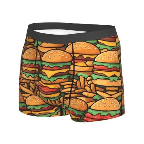 many cute burgers Men's boxer briefs (S-XXL) - light, breathable, sweat-absorbing elastic fabric, free stretch2