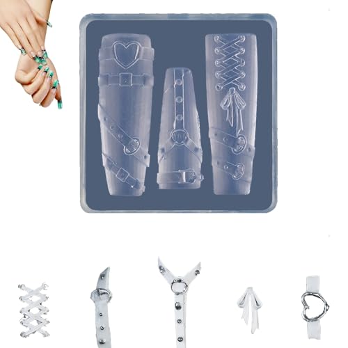 Moldes de silicone para unhas, molde para fazer unhas, Molde de silicone para estênceis de unhas, Mo