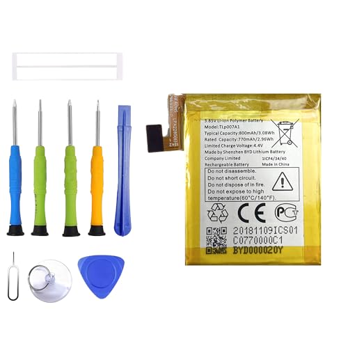 ERYNK TLP007A1 Rechargeable Battery Compatible with Verizon Alcatel Palm PVG100 with Tools