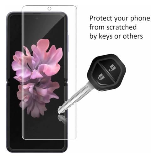 Image of TechTrendz Edge To Edge Screen Guard for Samsung Galaxy Z Flip 5 Unbreakable Membrane Diamond Quality Film Screen Protector (Front & Back) - Clear Screen Guard