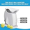 Barney-Katie-Catapult-Automatic-Dog-Tennis-Ball-Launcher-Interactive-Ball-Thrower-Dog-Toys-3-Balls-IncludedOne-25inch-Normal-Tennis-Ball-and-Two-2inch-Tennis-Balls Interactive Ball Thrower for Dogs