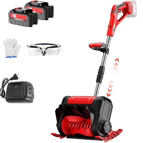 Souffleuse à neige électrique sans fil double batterie 20V avec manche télescopique
