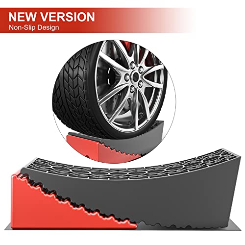 Rophor R02 Camper Leveler 2 Packs, New Version Ramps Kit For Travel Trailer, Up To 35,000 Lbs, Double Non-Slip Design, Faster And Easier Than Rv Leveling Blocks thumb #1