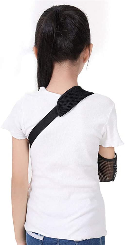 Cabestrillo de brazo para lesiones de hombro Eslingas de brazo para soporte de brazo de muñeca rota Inmovilizador de hombro de soporte de brazo de niño transpirable con correa ajustable para