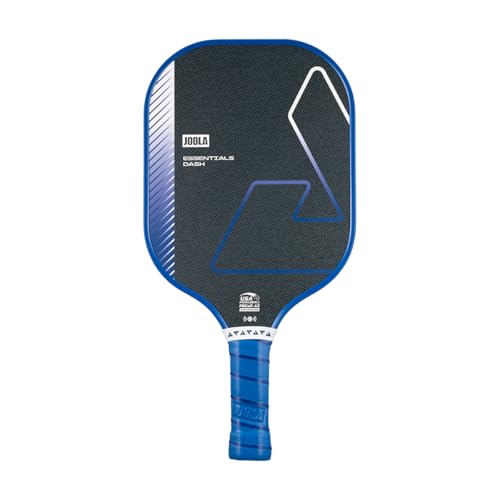 JOOLA Essentials Dash Pickleball Paddle – Lightweight Paddle for All Ages, Fiberglass Sandblasted Surface for Spin, Cool Press Construction for Added Durability, USAP Approved, NFC Chip Enabled