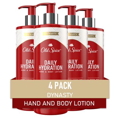 Old Spice Daily Hydration Hand & Body Lotion For Men, With Hemp Seed Oil, 16.0 Fl Oz, Pack Of 4 (Packaging May Vary) #TOP6