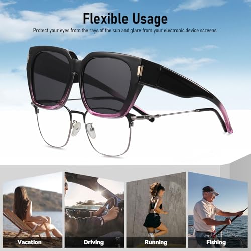 Image of HAOLOTA Polarized Sunglasses for Men Women Designer Driving Glasses Lightweight UV400 Protection