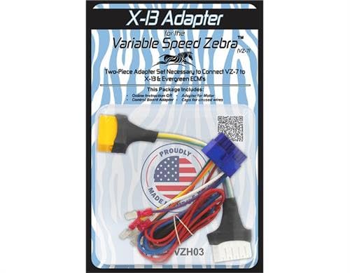 X-13 Adapters for The Variable Speed Zebra, 2-Piece Adapter Set