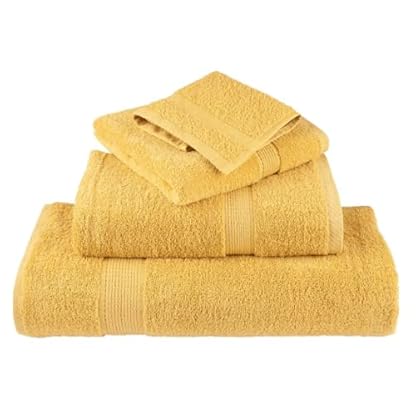 Premium-Duschhandtücher SOLUND 10 Stück Gold 70 x 140 cm 600 g/m²-Handtücher – Premium-Jumbo-Badetuch – Baumwolle, sehr saugfähig und schnell trocknend, extra großes Badetuch – superweiches Handtuch – Bild 8