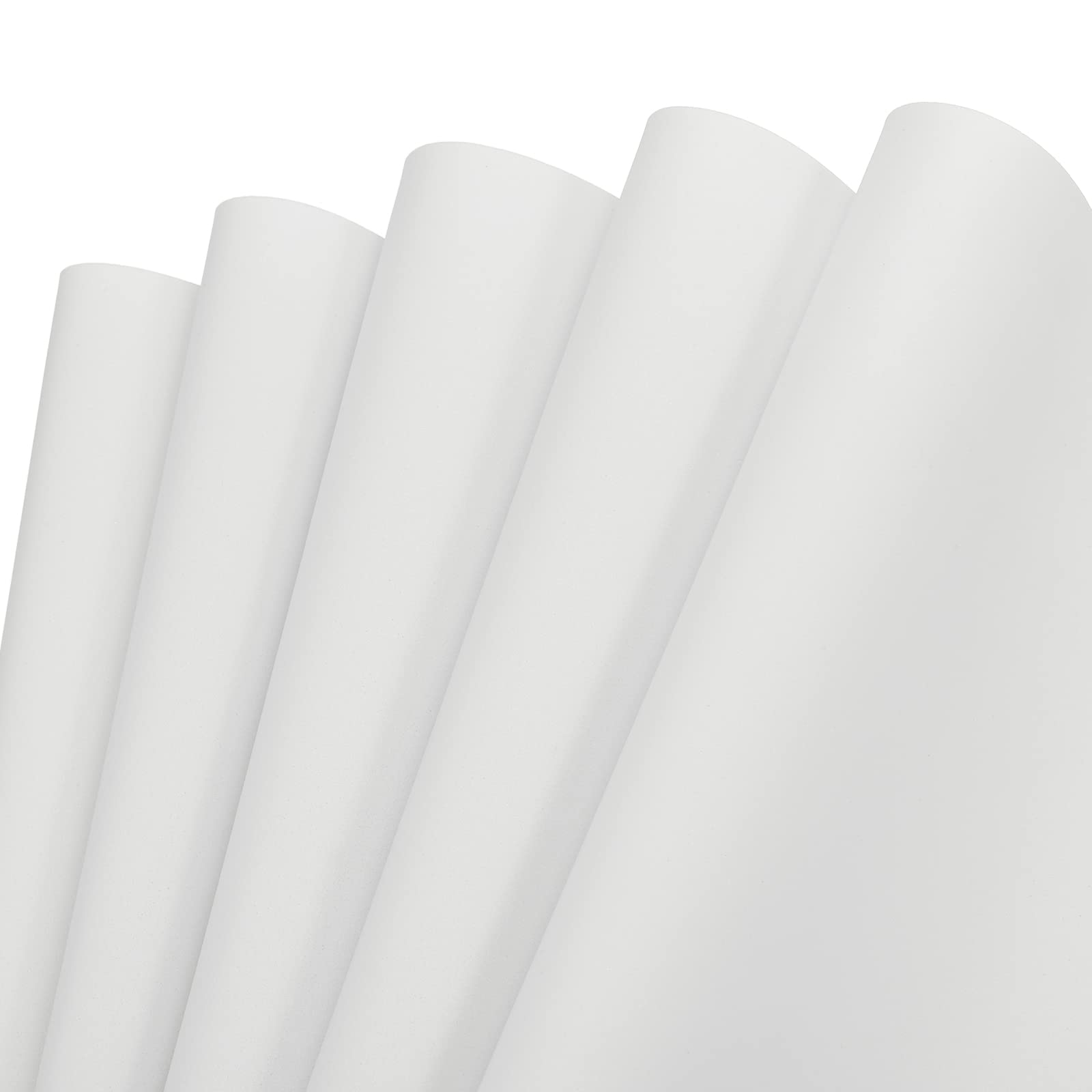 MECCANIXITY Hojas de espuma EVA blancas de 19.7 x 17.7 pulgadas, 0.8 mm de grosor, hojas de espuma para disfraces, proyectos de arte y manualidades, paquete de 5