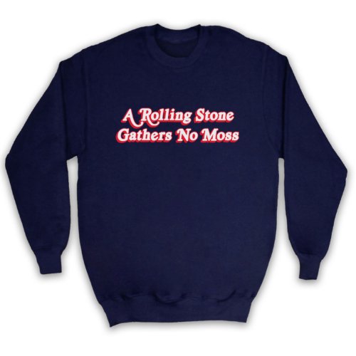 Sweat-shirt Rolling Stone des adultes en coton confortable et style proverbe anglais
